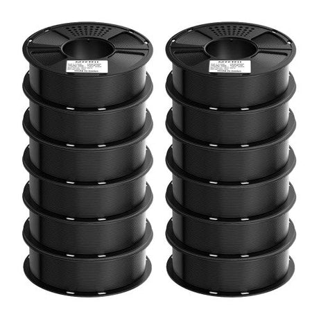 GEEETECH PLA 3D Printer Filament 1.75mm, 1kg Spool, 12 Rolls Bundle