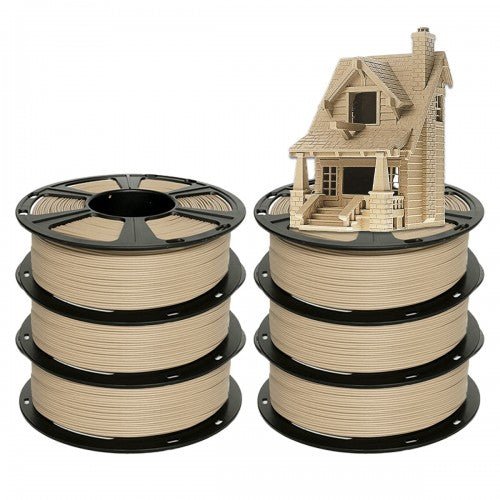 GEEETECH PLA 3D Printer Filament 1.75mm, 1kg Spool, 6 Rolls Bundle