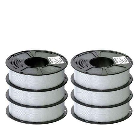 GEEETECH PLA 3D Printer Filament 1.75mm, 1kg Spool, 6 Rolls Bundle