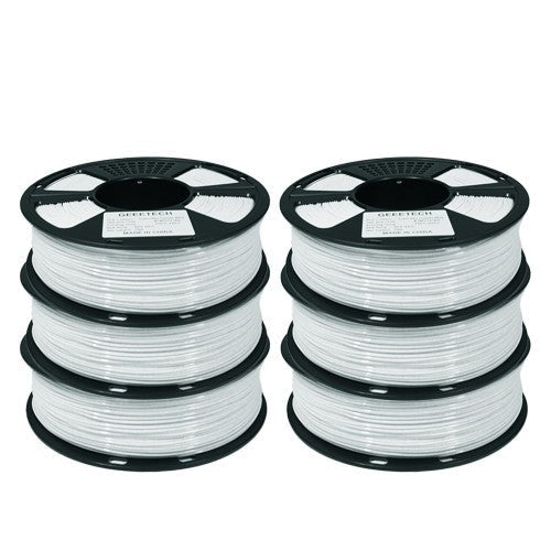 GEEETECH PLA 3D Printer Filament 1.75mm, 1kg Spool, 6 Rolls Bundle