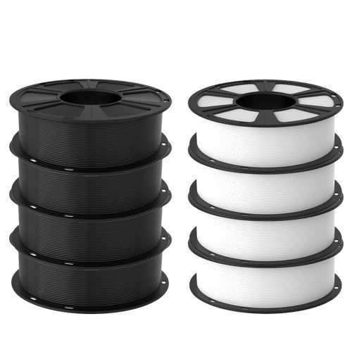 GEEETECH PLA 3D Printer Filament 1.75mm, 1kg Spool, 8 Rolls Bundle