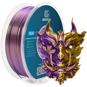 Dual color silk PLA filament mixed purple and gold 1KG