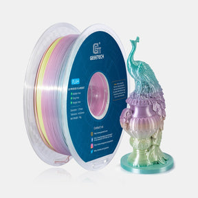 GEEETECH PLA Silk Rainbow 3D Printer Filament 1.75mm, 1kg Spool