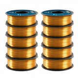 GEEETECH Silk PLA 3D Printer Filament 1.75mm, 1kg Spool, 10 Rolls Bundle