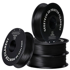6 spools Geeetech black silk PLA filament bundle