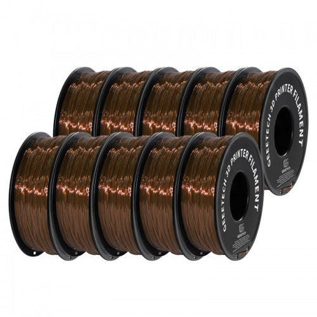 GEEETECH TPU 3D Printer Filament 1.75mm, 1kg Spool, 10 Rolls Bundle