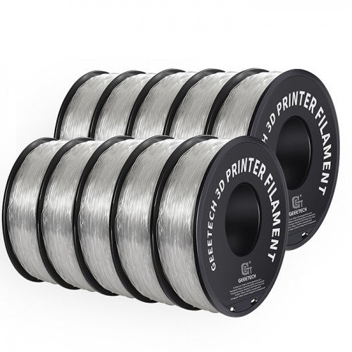 GEEETECH TPU 3D Printer Filament 1.75mm, 1kg Spool, 10 Rolls Bundle