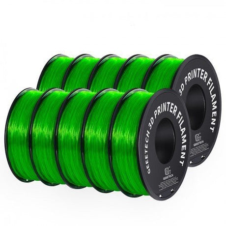 GEEETECH TPU 3D Printer Filament 1.75mm, 1kg Spool, 10 Rolls Bundle