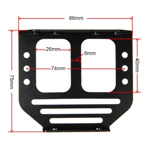 MK8 Dual extruder holder