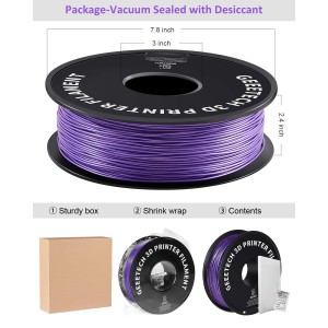 PLA  Sparkly Purple 3D Printer Filament 1.75mm 1kg/roll