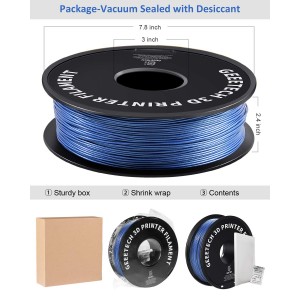 PLA Sparkly Blue  3D Printer Filament 1.75mm 1kg/roll