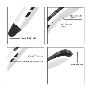 White TG-21 3D Printing Pen