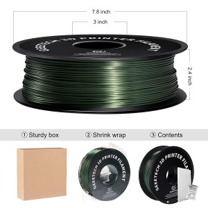 PLA Silk bronze 3D Printer Filament 1.75mm 1kg/roll