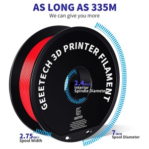 PETG Red 3D Printer Filament 1.75mm 1kg/roll