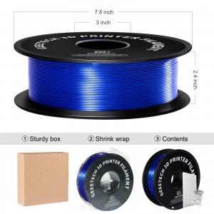 PLA Silk Royal Blue  3D Printer Filament 1.75mm 1kg/roll