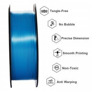 PLA  Silky Sky Blue 3D Printer Filament 1.75mm 1kg/roll