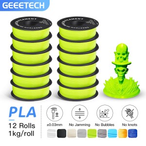 {12KG}PLA Apple Green 3D Printer Filament 1.75mm 1kg/roll