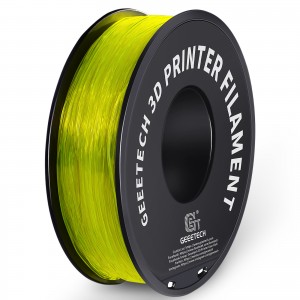 TPU Transparent Yellow 3D Printer Filament 1.75mm 1kg/roll