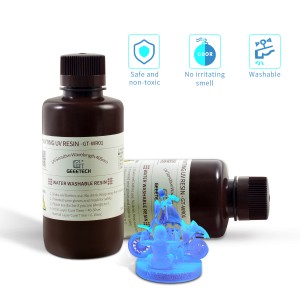 Blue Resin, Geeetech UV 405nm Rapid Resin, Water Washable, for LCD/DLP/SLA 3D Printers, 500 ml