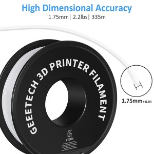 PLA White 3D Printer Filament 1.75mm 1kg/roll
