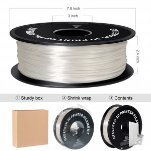 PLA Silk White  3D Printer Filament 1.75mm 1kg/roll