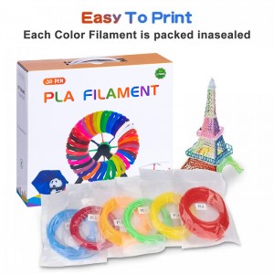 3D Pen PLA filament 3D Printer 1.75mm PLA Filament, 20 Colors, 10 Meters per color