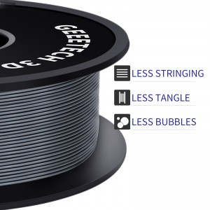 PETG Silver 3D Printer Filament 1.75mm 1kg/roll