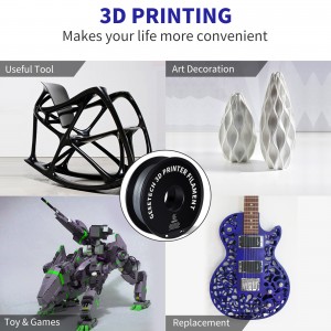 PETG Silver 3D Printer Filament 1.75mm 1kg/roll
