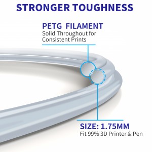 PETG Grey 3D Printer Filament 1.75mm 1kg/roll