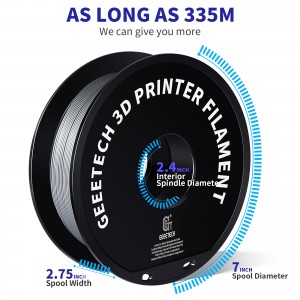 PETG Grey 3D Printer Filament 1.75mm 1kg/roll