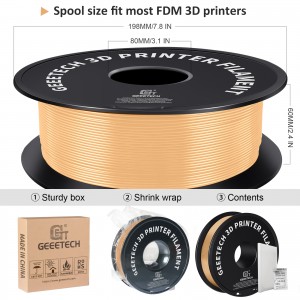 PLA Sand Gold  3D Printer Filament 1.75mm 1kg/roll