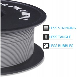 PLA  Matte Grey 3D Printer Filament 1.75mm 1kg/roll