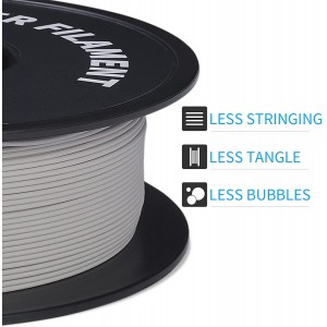 PLA  Matte Light Grey 3D printer Filament 1.75mm 1kg/roll