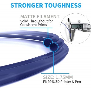 PLA Matte Navy Blue 3D Printer Filament 1.75mm 1kg/roll