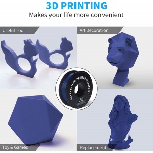 PLA Matte Navy Blue 3D Printer Filament 1.75mm 1kg/roll