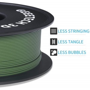 PLA Matte Olive Green 3D Printer Filament 1.75mm 1kg/roll