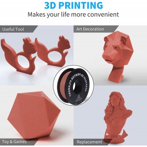 PLA Matte Terracotta 3D Printer Filament 1.75mm 1kg/roll