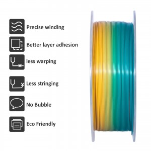Geeetech PLA Gradient Colour Filament, 1.75 mm 3D Printer PLA Filament