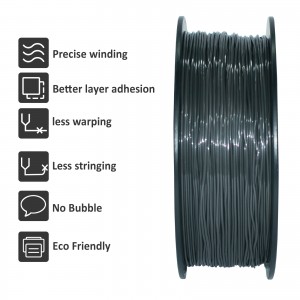 TPU Transparent Silver 3D Printer Filament 1.75mm 1kg/roll