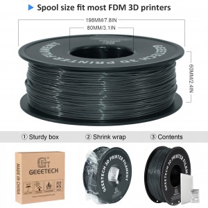 TPU Transparent Silver 3D Printer Filament 1.75mm 1kg/roll