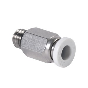 Mini Pneumatic Push Fitting 04-M6, Used at Extruder Feeder Kit of A10, A20, A30Pro, Mizar S Single Extruder 3D Printer