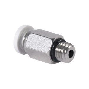 Mini Pneumatic Push Fitting 04-M6, Used at Extruder Feeder Kit of A10, A20, A30Pro, Mizar S Single Extruder 3D Printer
