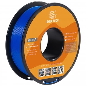HS-PLA Filament, Blue PLA, 1.75mm 1Kg Per Roll, Can Be Used on Geeetech Thunder, AnkerMake M5, Bambu Lab X1 3D Printer