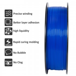 HS-PLA Filament, Blue PLA, 1.75mm 1Kg Per Roll, Can Be Used on Geeetech Thunder, AnkerMake M5, Bambu Lab X1 3D Printer