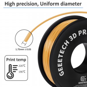 TPU Transparent Gold 3D Printer Filament 1.75mm 1kg/roll