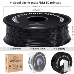 TPU Black 3D Printer Filament 1.75mm 1kg/roll