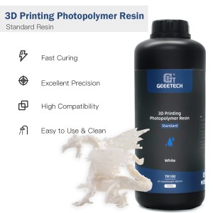 White Standard Resin 1KG, UV 405nm, for LCD/DLP/SLA 3D Printers