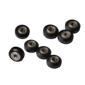 10 pcs x Rubberized Bearing Pulley