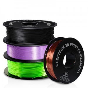 Silk PLA 4KG Green + Purple + Black + Copper,1.75mm 1kg Per Roll