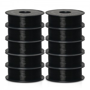 {10KG}PLA Black 3D Printer Filament 1.75mm 1kg/roll